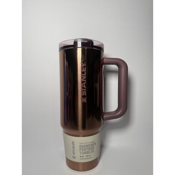 Stanley Mesa Rose POLISHED ROSE GOLD 30oz Protour Quencher BNWT + Custom Bow - Picture 4 of 9